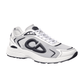 Dior B30 Countdown Tech Sneaker "White and Gray" upper detail