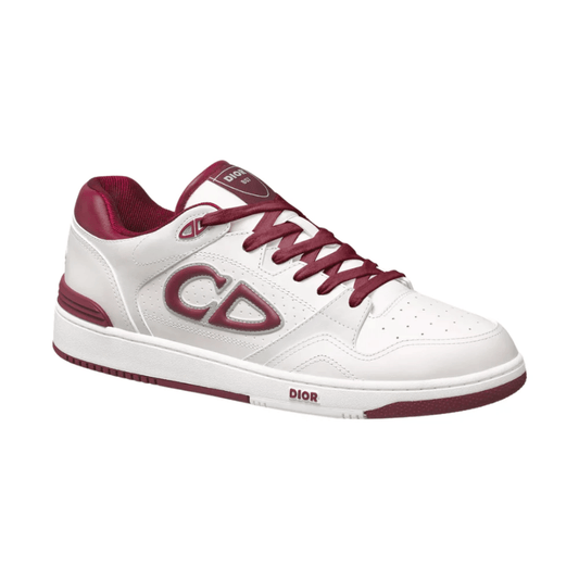 Dior B57 Dribble White Red sneakers on feet in Dubai