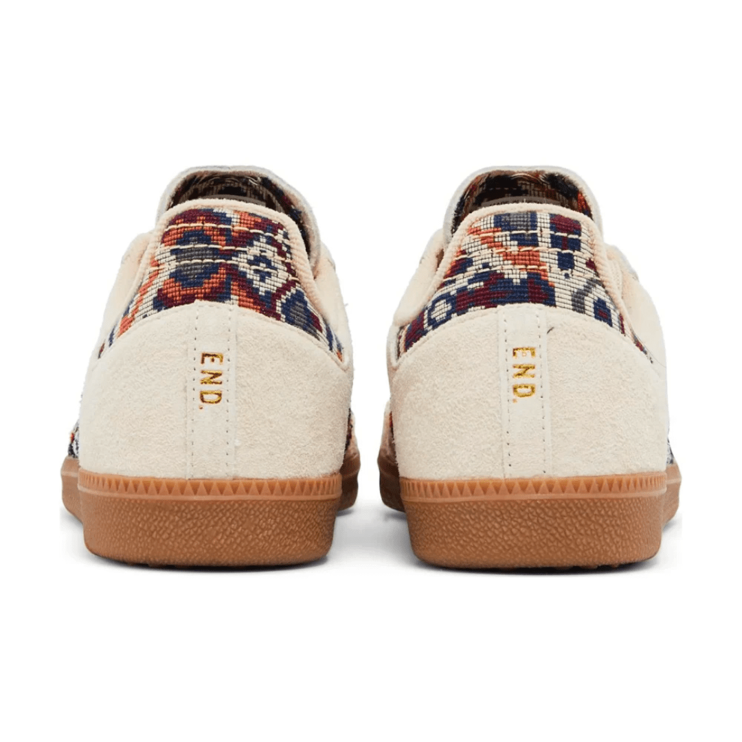 END x Adidas Samba Consortium Cup worn on foot, styled in Dubai