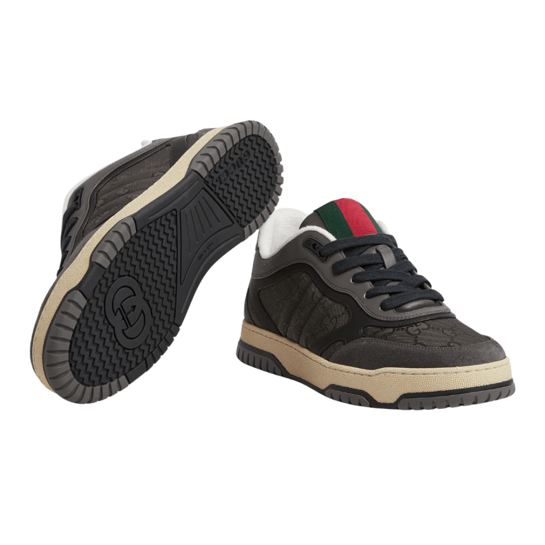 Gucci Re-Web Grey sneakers styled for Dubai streetwear