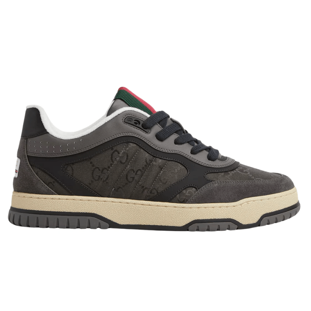 Side profile of Gucci Re-Web Grey sneakers Dubai
