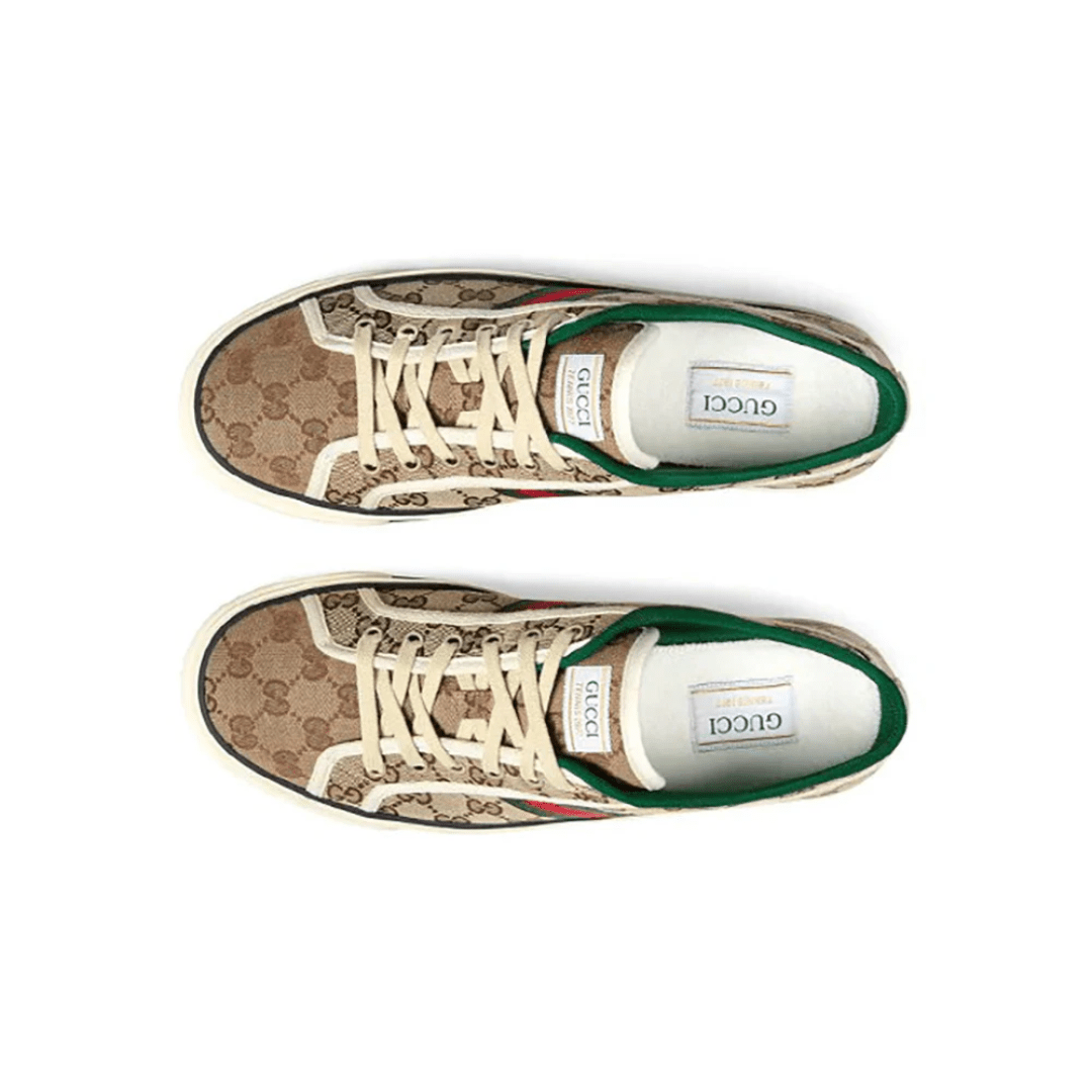 Top view of Gucci Tennis 1977 Ebony sneakers UAE