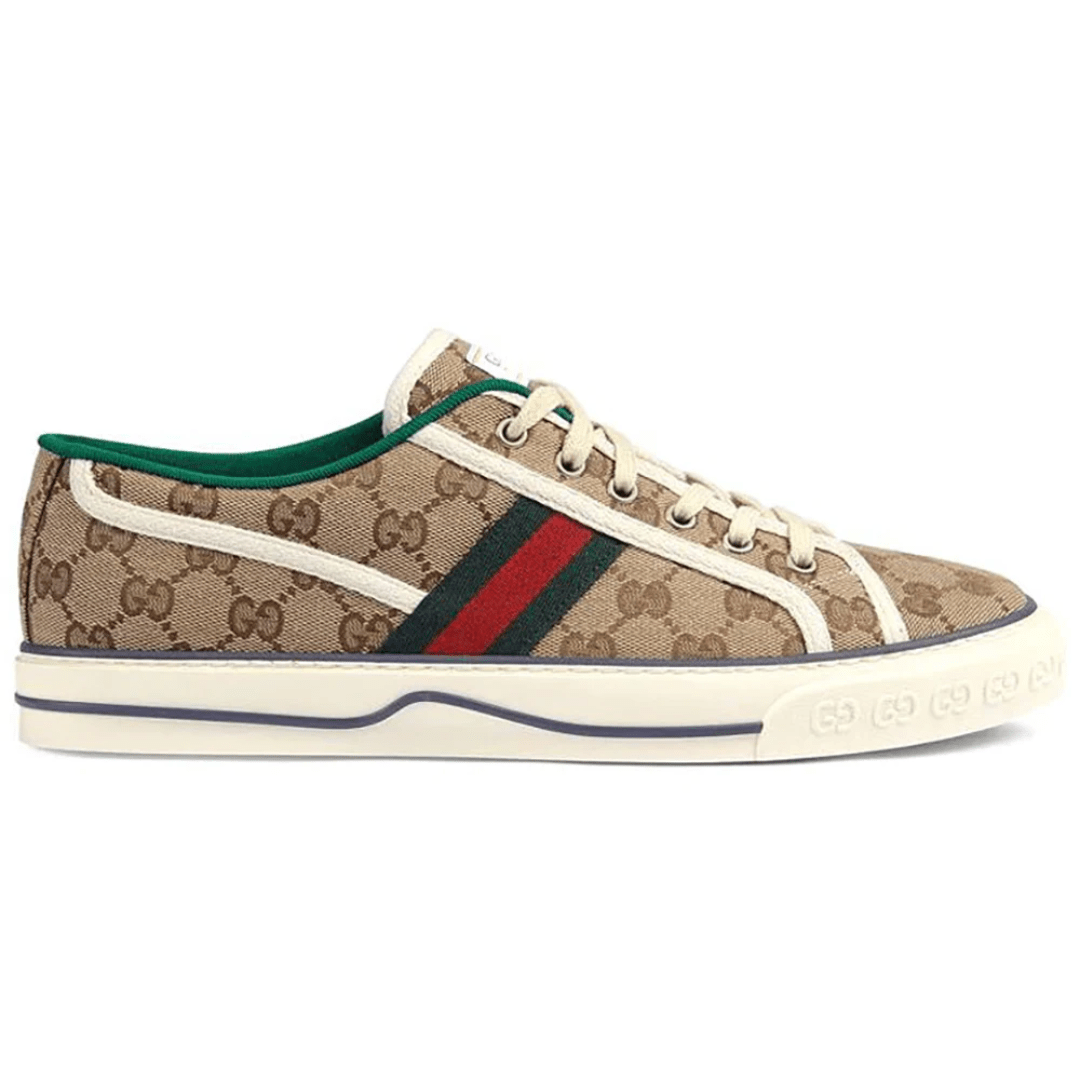 Side profile of Gucci Tennis 1977 Ebony sneakers Dubai