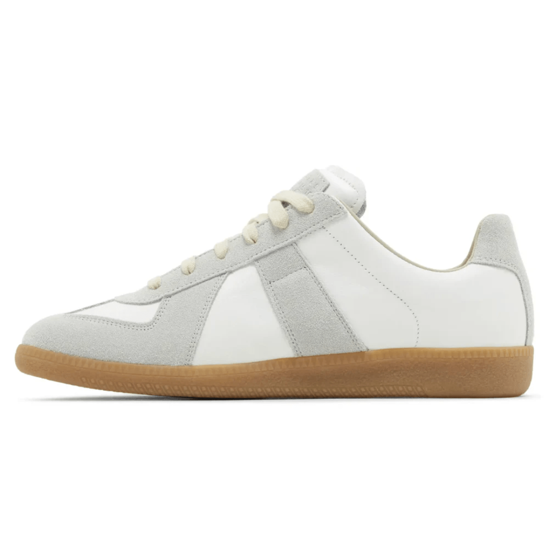 Maison Margiela Replica White Grey Sneakers Top View UAE
