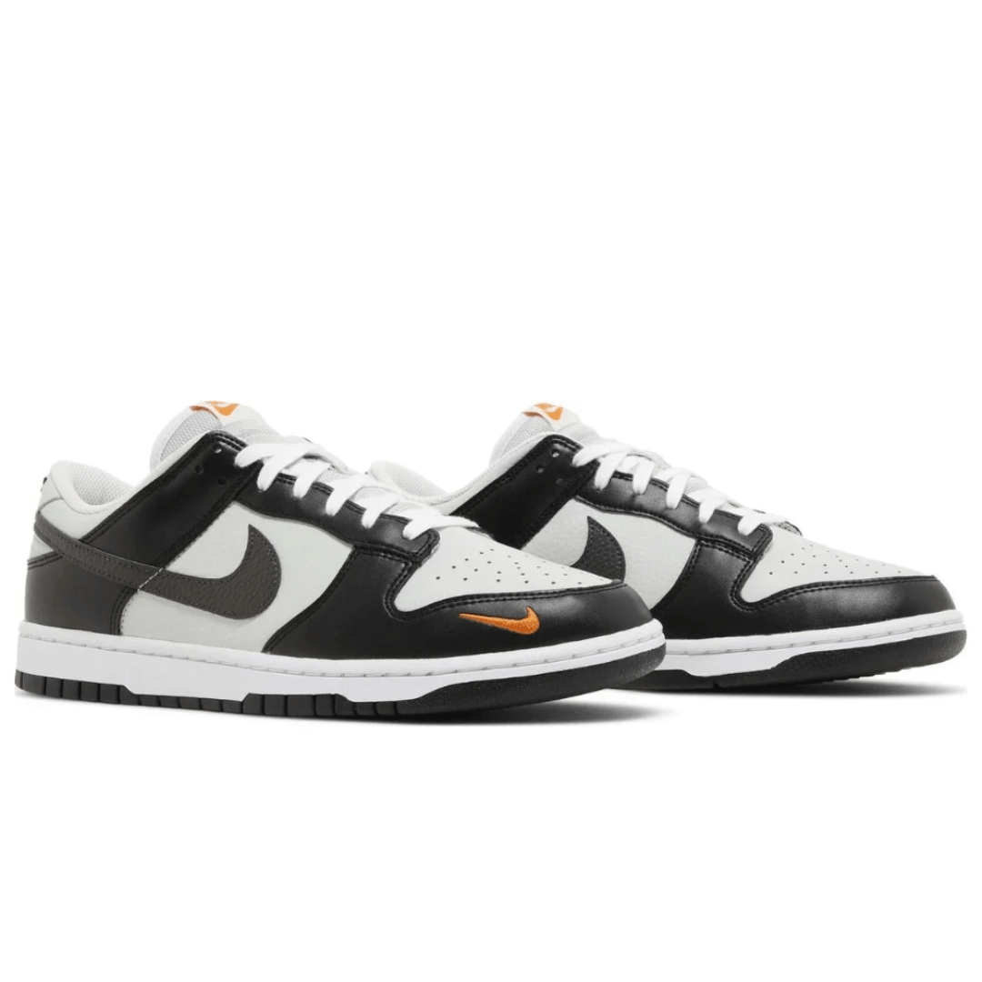Nike Dunk Low Black Orange On Feet