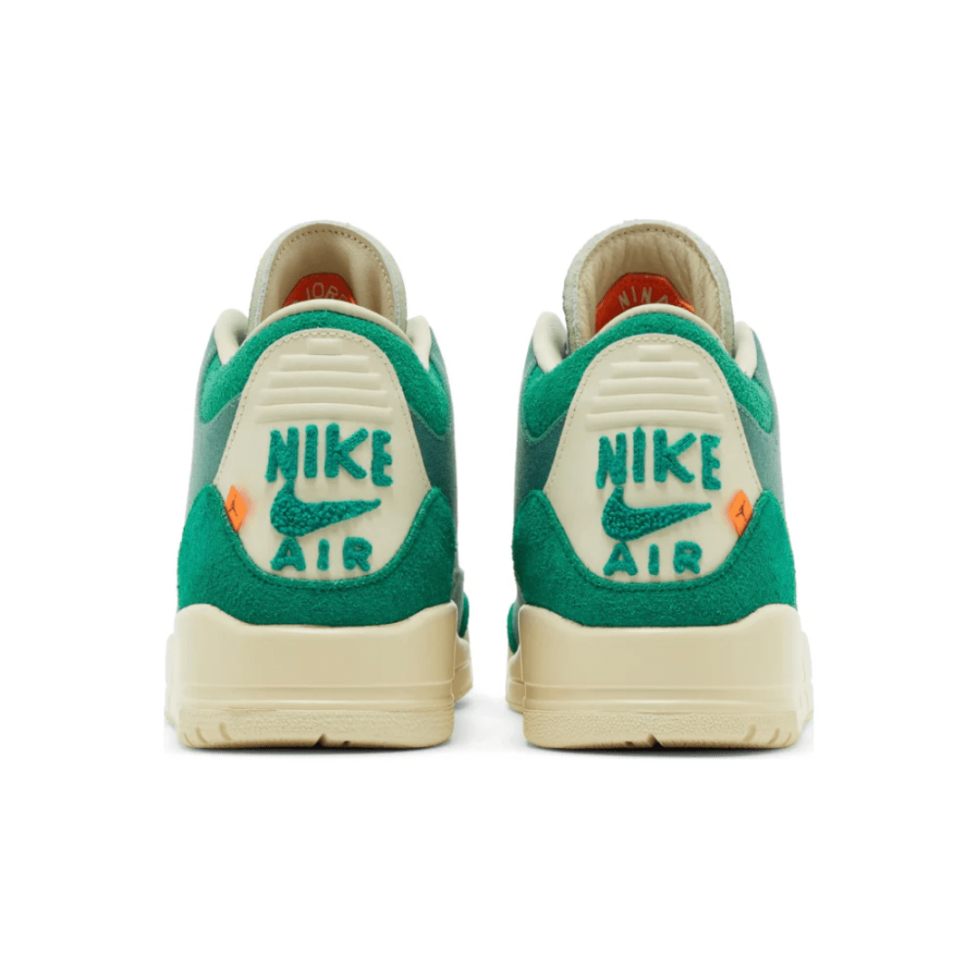 Artistic details on Jordan 3 Retro SP designed by Nina Chanel Abney