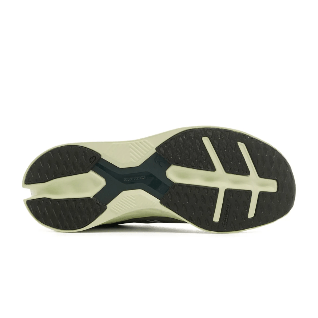 Breathable mesh upper of On Cloudeclipse Khaki Light Green shoes