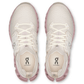 White and pink athletic shoes with visible brand logo on a white background