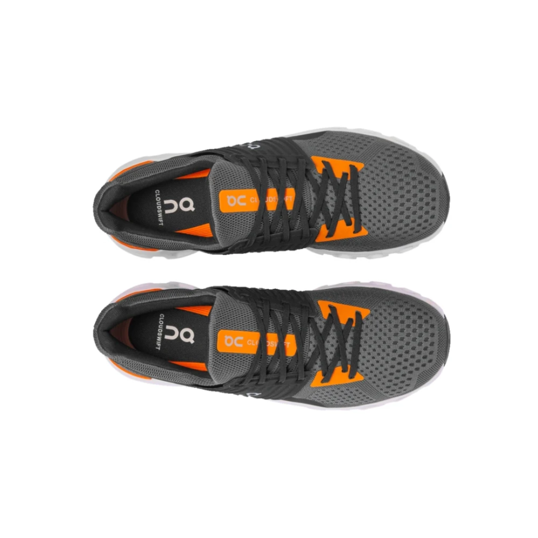 Lightweight On Cloudswift Grey Orange shoes designed for Dubai city running