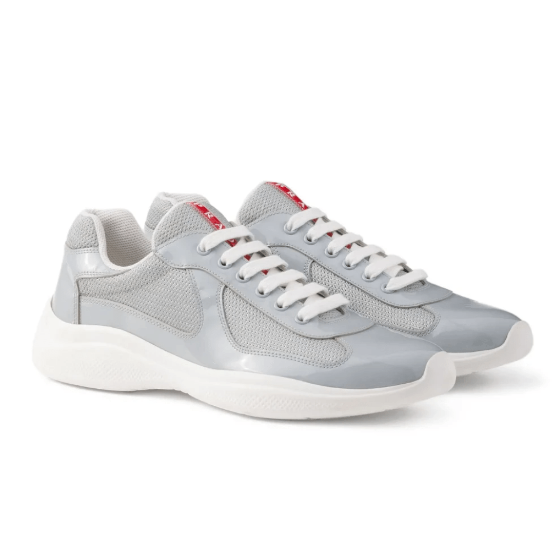 Side view of Prada America’s Cup Light Grey sneaker UAE