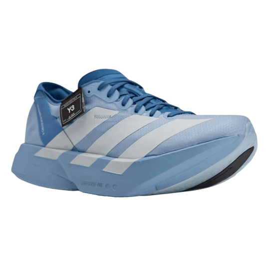 Side profile of Adidas Y-3 Adios Pro 4 Blue UAE