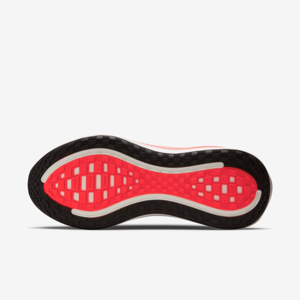 Nike Vomero Plus White | Bright Crimson heel view