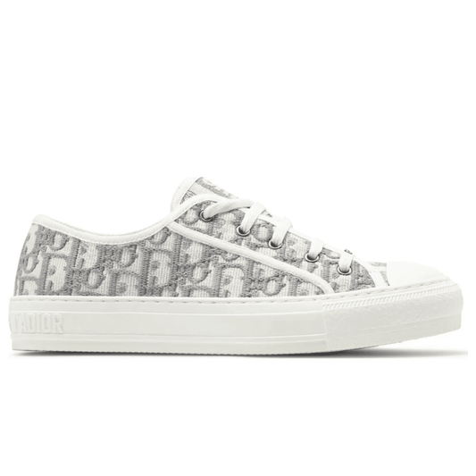 Walk’N’Dior Embroidered Canvas Low Grey side profile