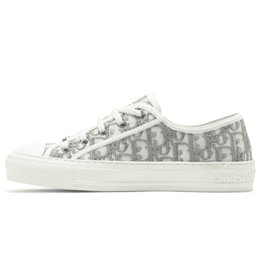 Walk’N’Dior Embroidered Canvas Low Grey on feet Dubai
