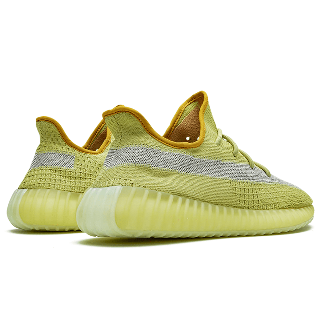 Close-up of Yeezy Boost 350 Marsh sole showing cushioning UAE