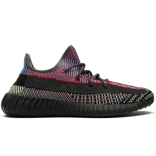 Yeezy Boost 350 V2 Yecheil sneakers displayed in Dubai.