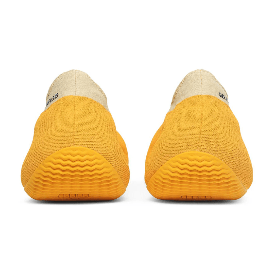 Detailed close-up of Adidas Yeezy Knit Runner Sulfur UAE