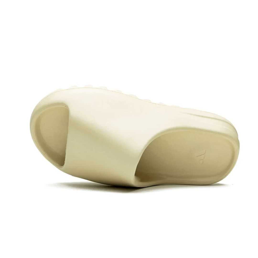 Yeezy Slides Bone at Jumeirah Beach Dubai UAE